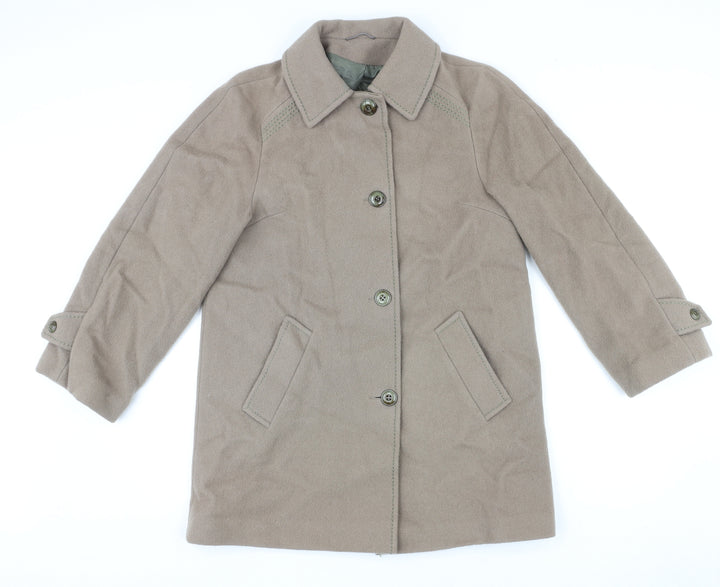 Debenhams Womens Beige Jacket Size 10 Button