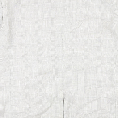 Bugatti Mens Beige Plaid Wool Jacket Suit Jacket Size 54 Regular