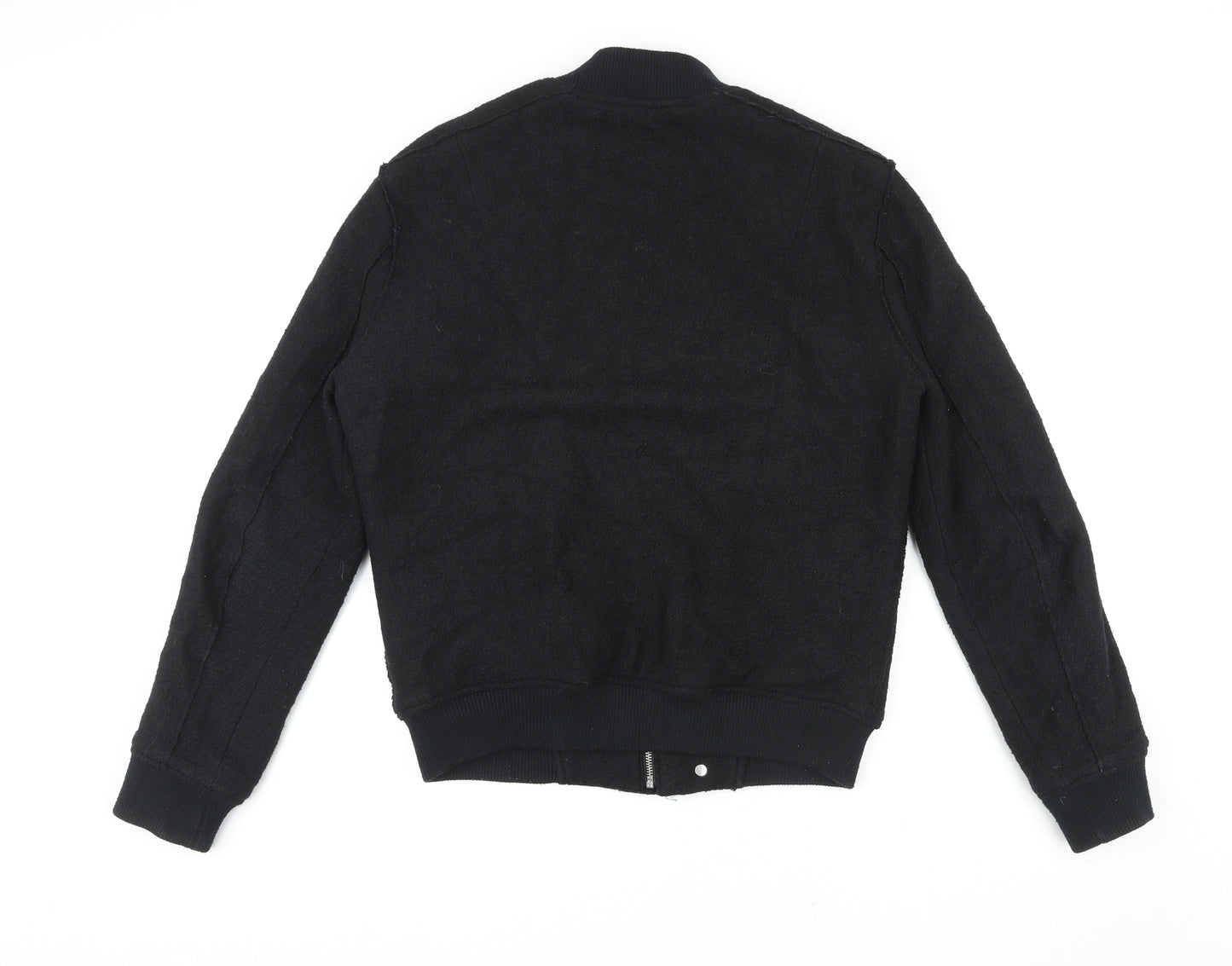 Topman Mens Black Jacket Size S Zip