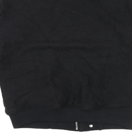 Topman Mens Black Jacket Size S Zip