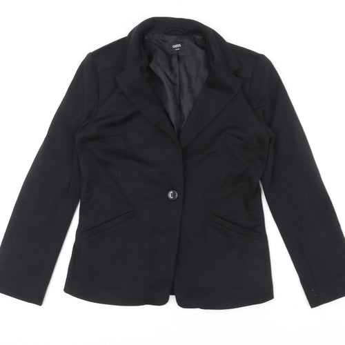 Oasis Womens Black Jacket Blazer Size 10 Button