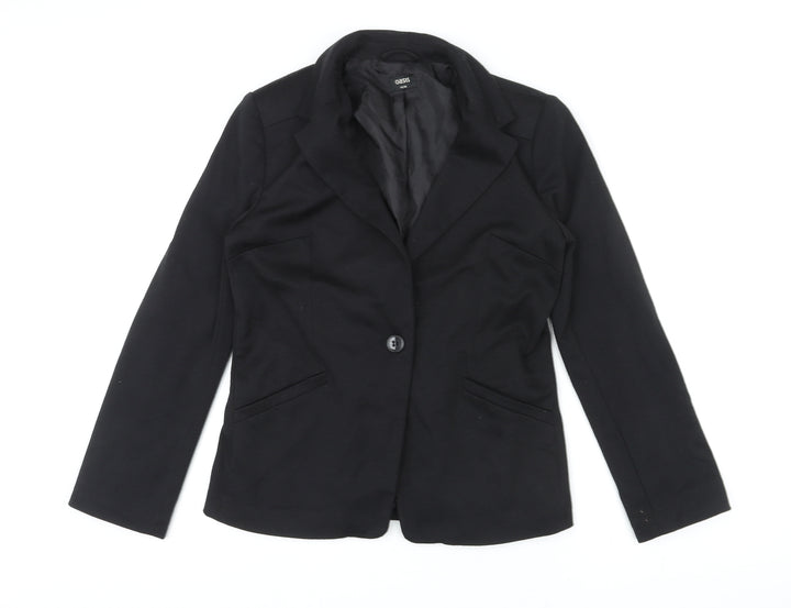 Oasis Womens Black Jacket Blazer Size 10 Button
