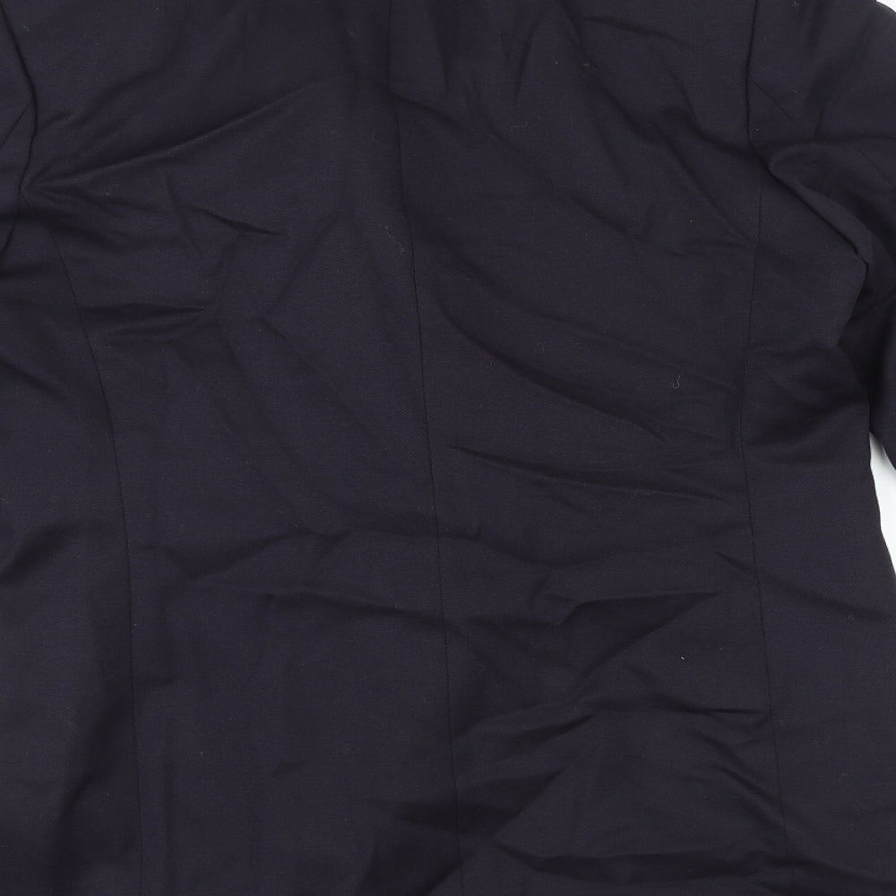 St Michael Womens Blue Jacket Blazer Size 16 Button