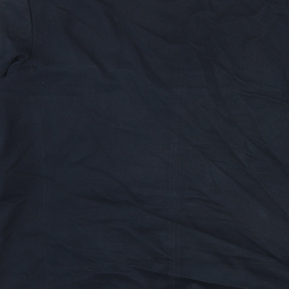 Marks and Spencer Mens Blue Cotton Jacket Blazer Size 46 Regular
