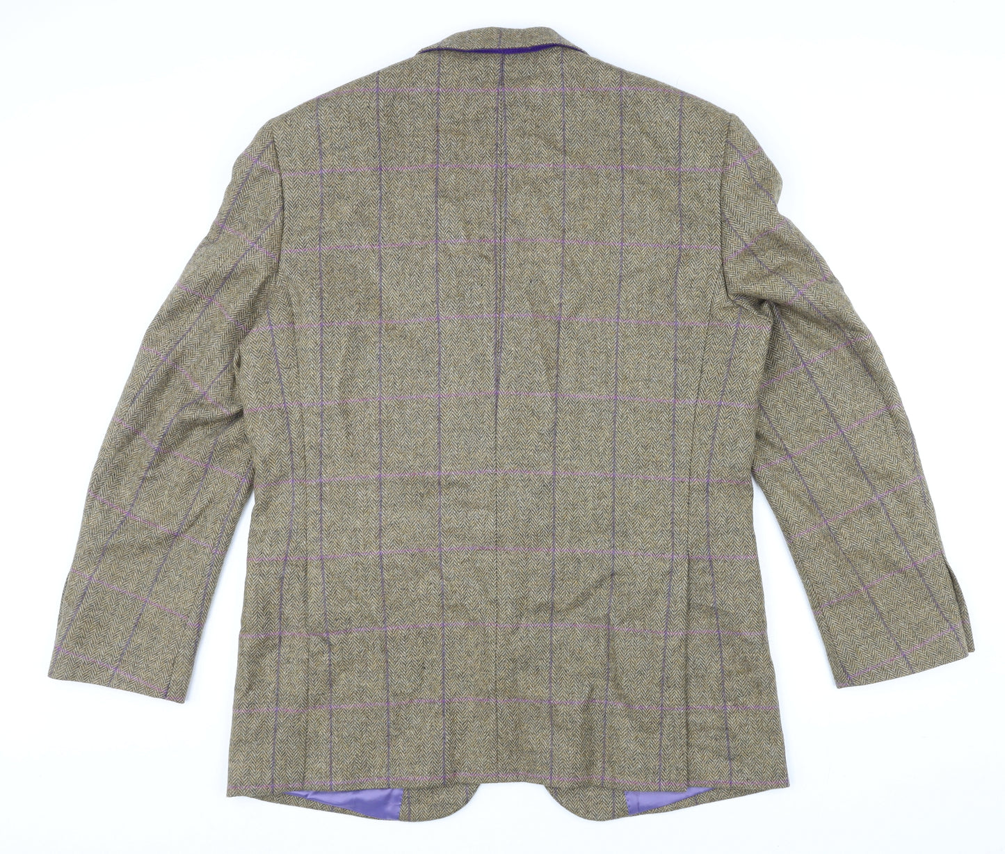 Gurteen Esquire Mens Multicoloured Check Wool Jacket Blazer Size 44 Regular