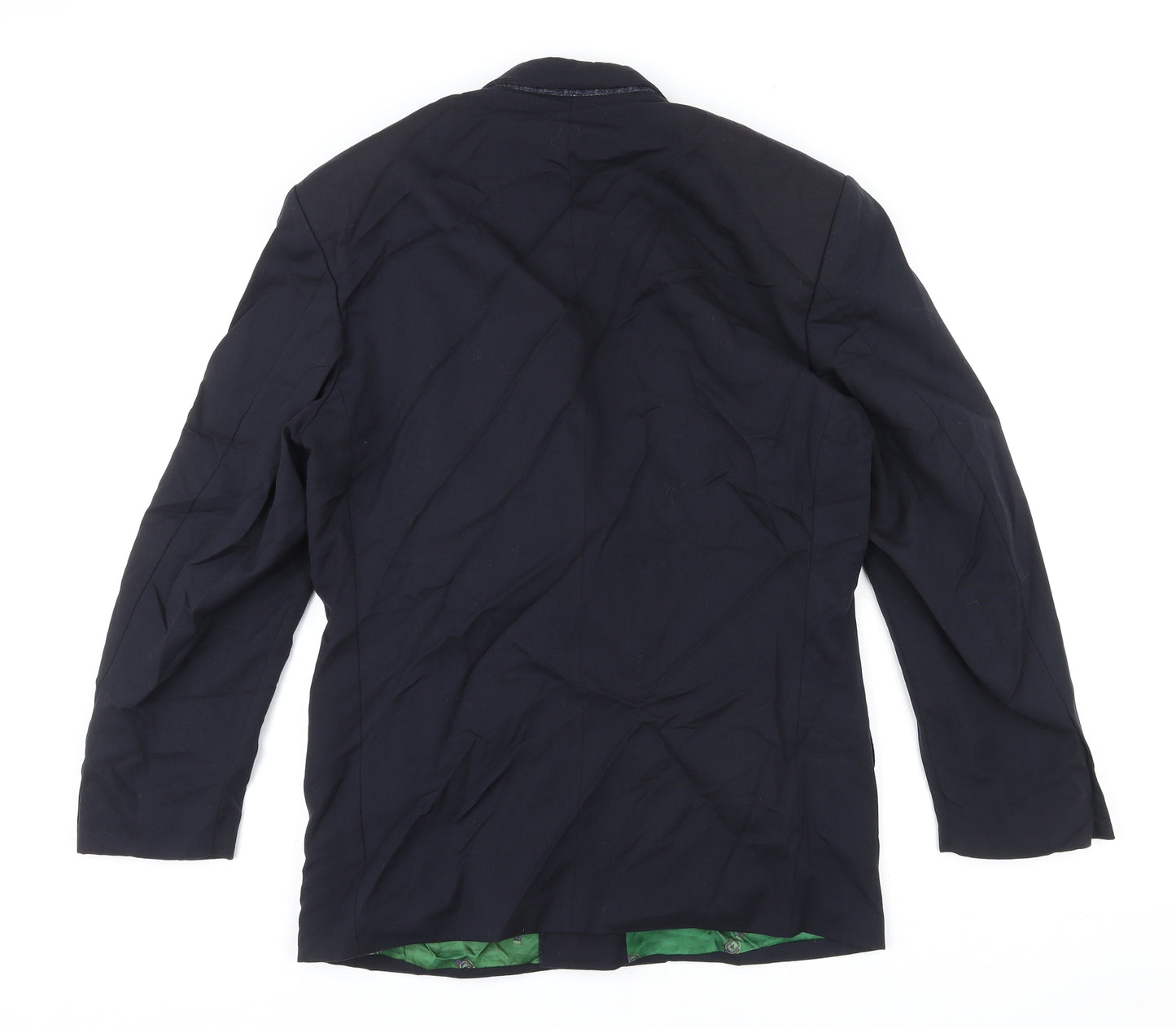 Van Gils Mens Blue Wool Jacket Blazer Size 36 Regular