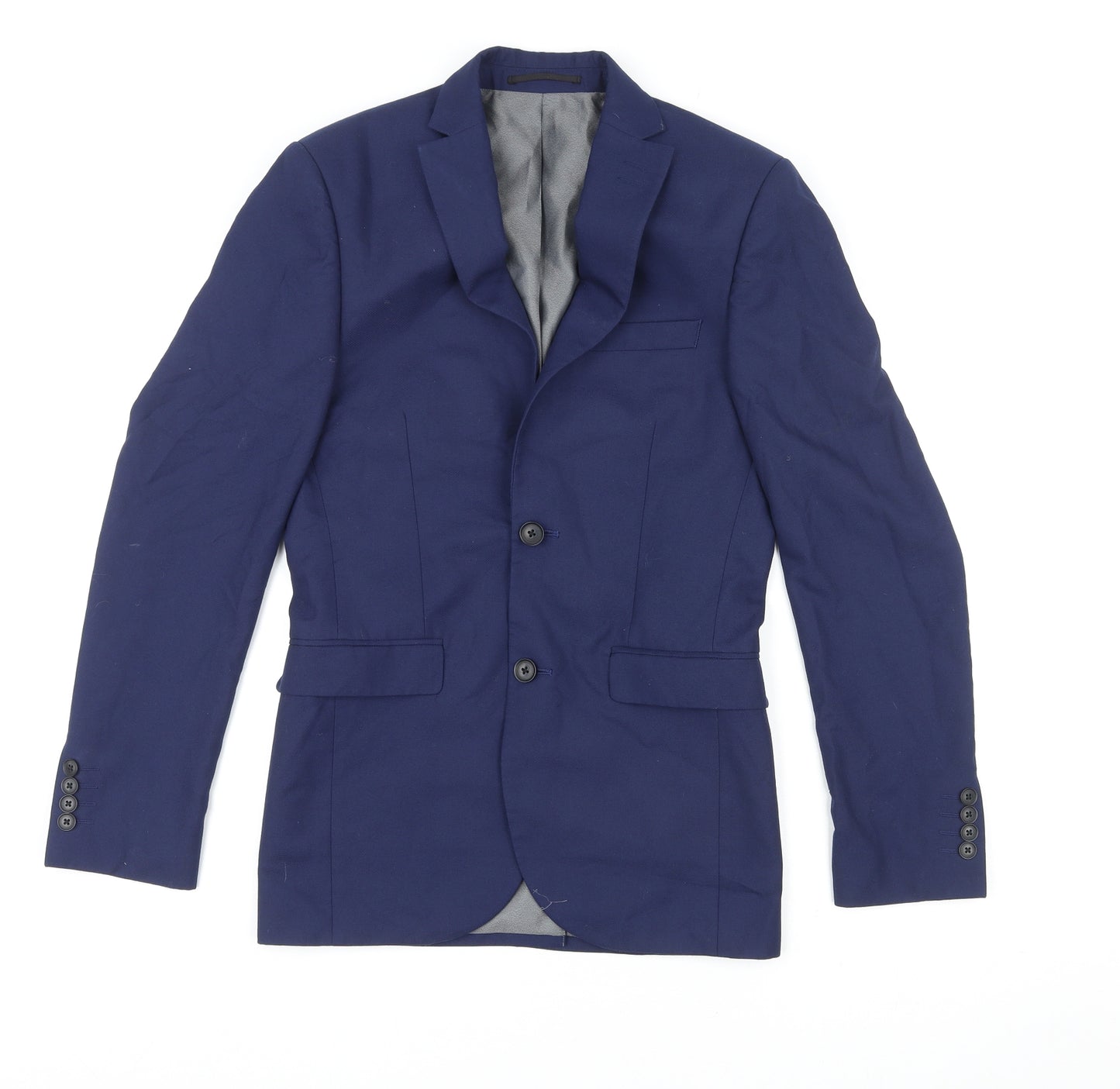 NEXT Mens Blue Polyester Jacket Suit Jacket Size 34 Regular