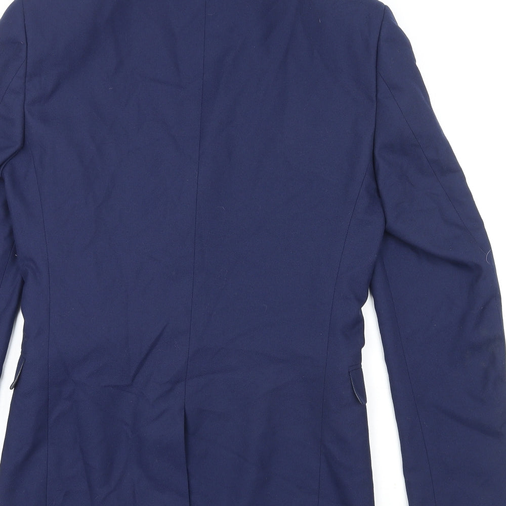 NEXT Mens Blue Polyester Jacket Suit Jacket Size 34 Regular