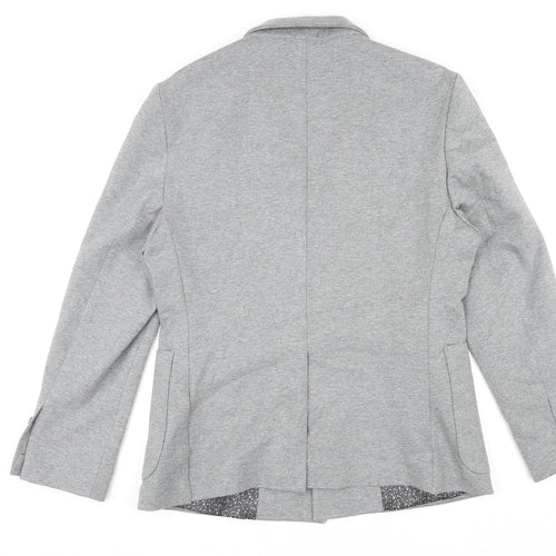 J.Ferrar Mens Grey Cotton Jacket Blazer Size M Regular