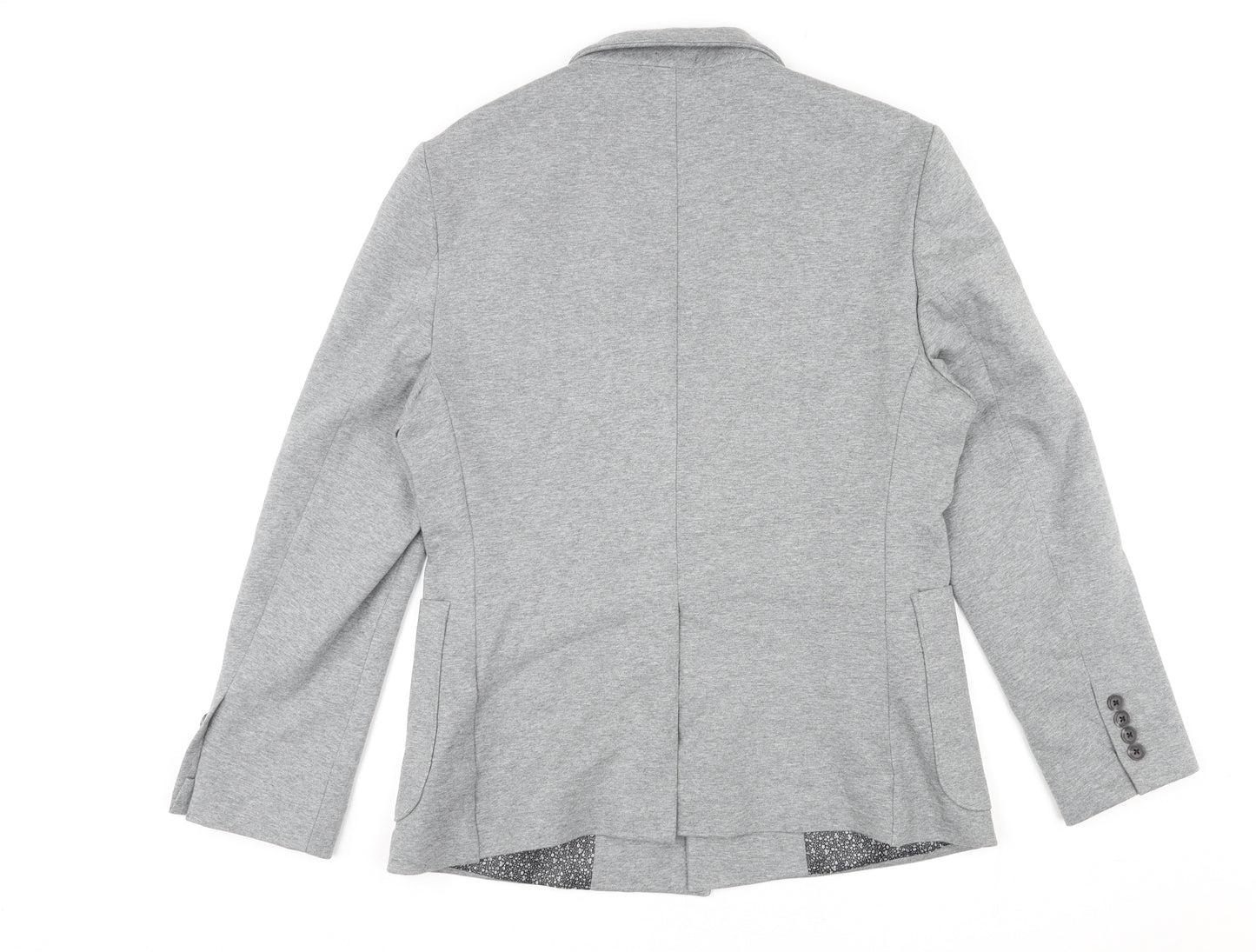 J.Ferrar Mens Grey Cotton Jacket Blazer Size M Regular