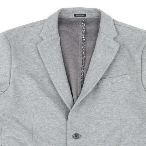 J.Ferrar Mens Grey Cotton Jacket Blazer Size M Regular