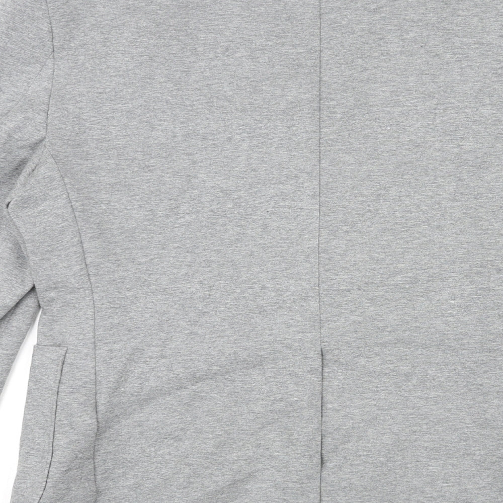 J.Ferrar Mens Grey Cotton Jacket Blazer Size M Regular