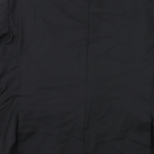 Lanificio Mens Black Wool Jacket Suit Jacket Size 46 Regular