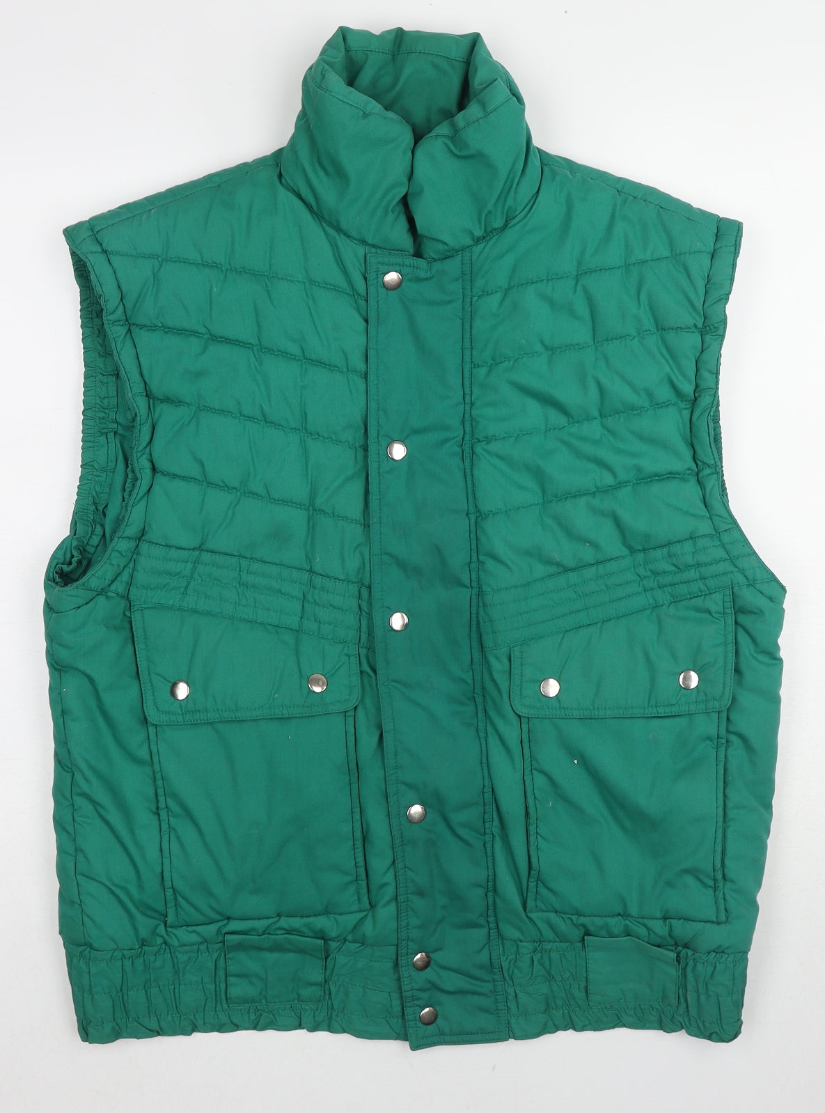 Ski Street Womens Green Gilet Jacket Size M Zip