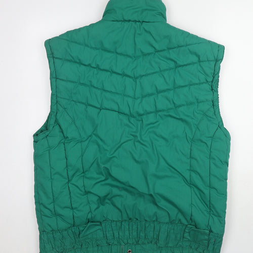 Ski Street Womens Green Gilet Jacket Size M Zip