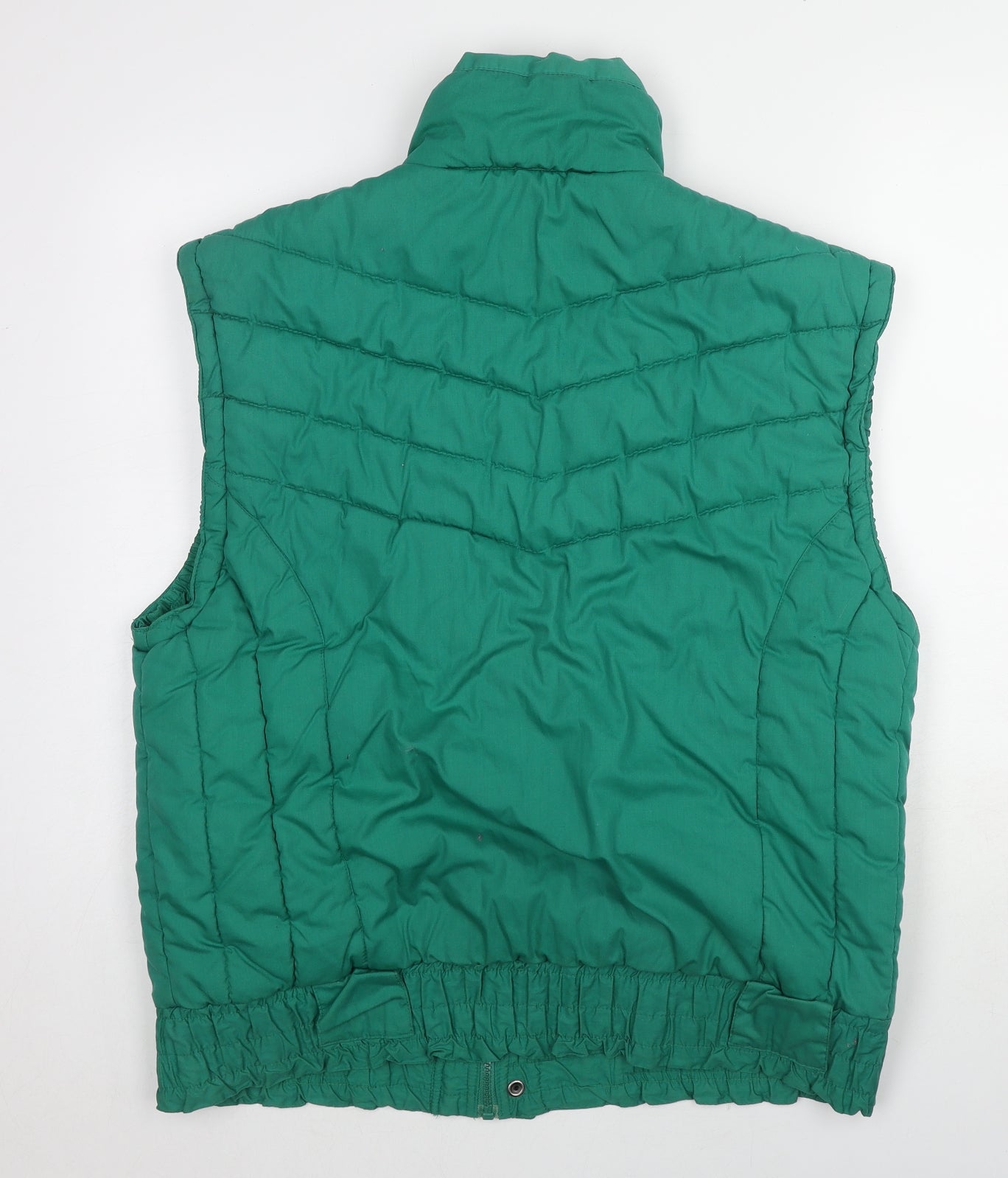 Ski Street Womens Green Gilet Jacket Size M Zip