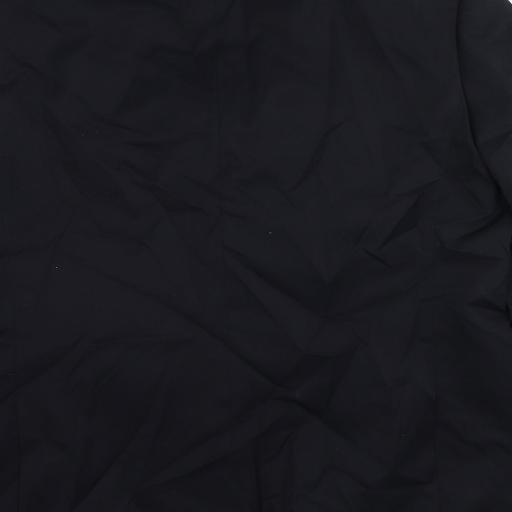Marks and Spencer Mens Black Polyester Jacket Suit Jacket Size 46 Regular