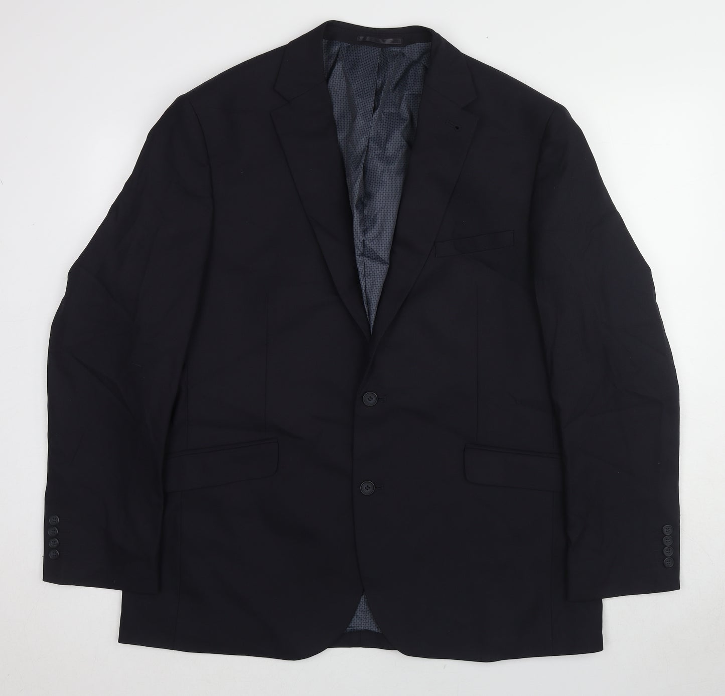 Brook Taverner Mens Black Polyester Jacket Suit Jacket Size 46 Regular
