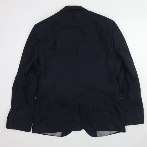 NEXT Mens Blue Polyester Jacket Suit Jacket Size 42 Regular
