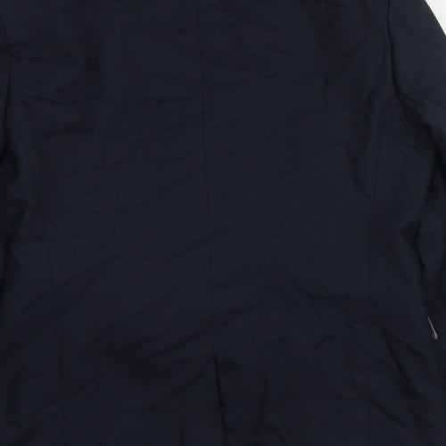 NEXT Mens Blue Polyester Jacket Suit Jacket Size 42 Regular