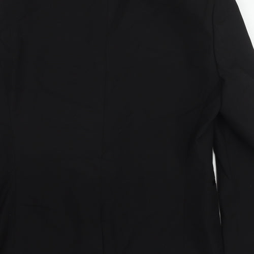 Marks and Spencer Mens Black Polyester Tuxedo Suit Jacket Size 40 Regular
