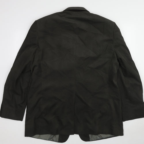 Marks and Spencer Mens Green Polyester Jacket Blazer Size 46 Regular