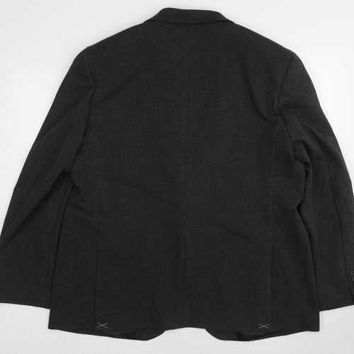 Marks and Spencer Mens Grey Polyamide Jacket Blazer Size 48 Regular