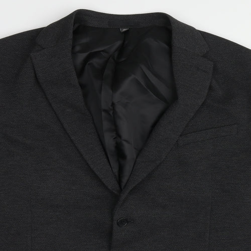 Marks and Spencer Mens Grey Polyamide Jacket Blazer Size 48 Regular