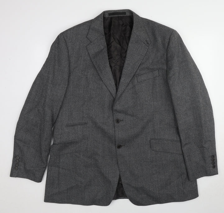 Marks and Spencer Mens Grey Wool Jacket Suit Jacket Size 46 Regular