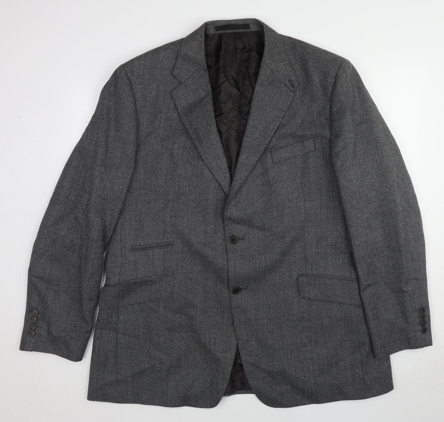Marks and Spencer Mens Grey Wool Jacket Suit Jacket Size 46 Regular