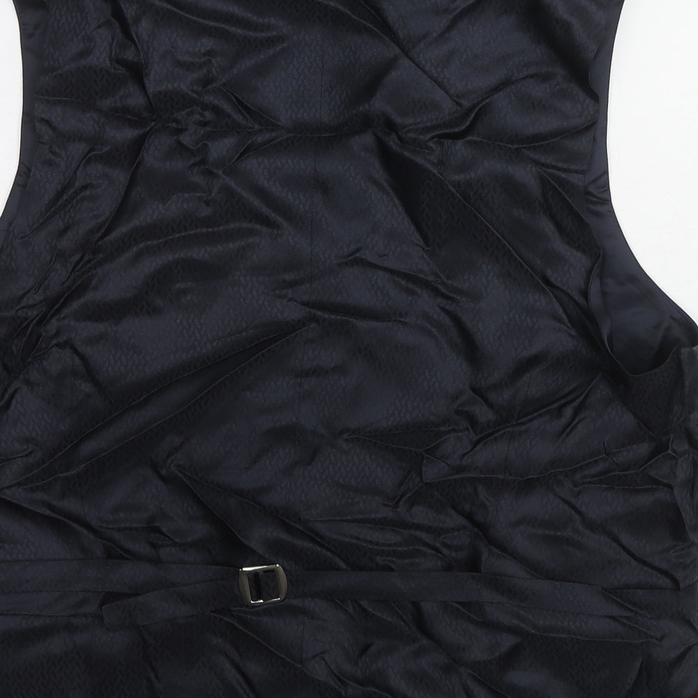 Marks and Spencer Mens Blue Wool Jacket Suit Waistcoat Size 44 Regular