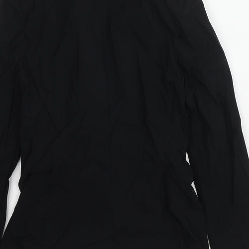Bianca Womens Black Jacket Blazer Size 12 Button