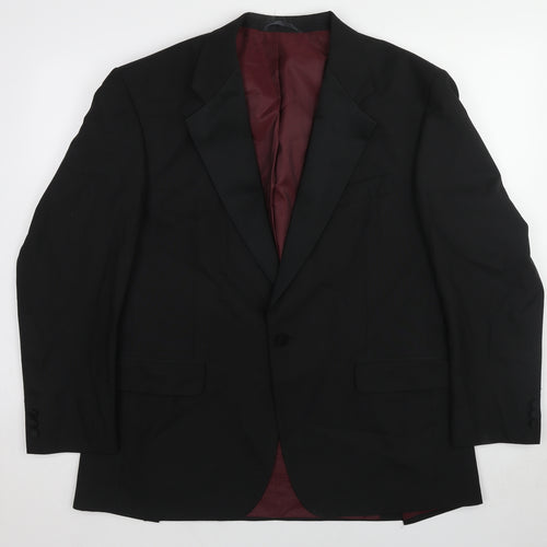 Hawksmoor Mens Black Polyester Jacket Suit Jacket Size 44 Regular