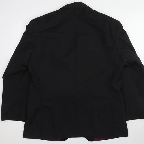 Hawksmoor Mens Black Polyester Jacket Suit Jacket Size 44 Regular