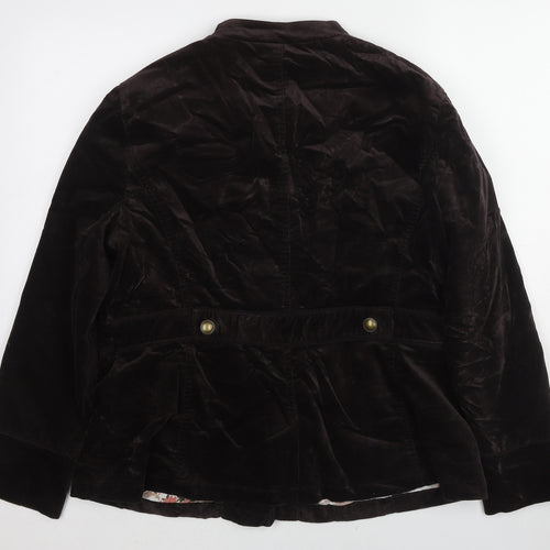 RJR.John Rocha Womens Brown Jacket Size 16 Button