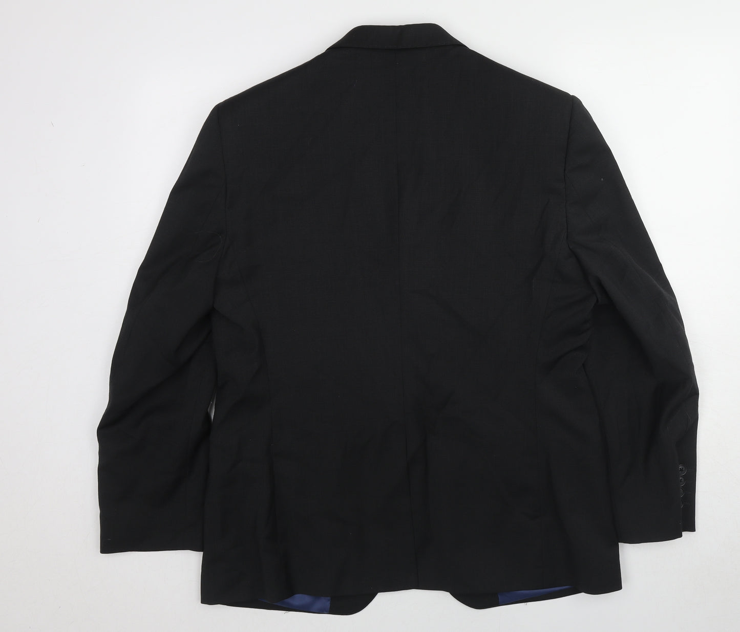 Marks and Spencer Mens Black Wool Jacket Suit Jacket Size 40 Regular