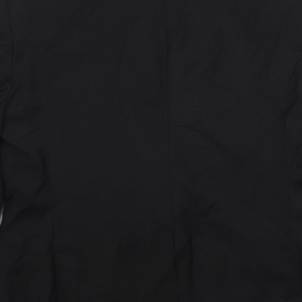 Marks and Spencer Mens Black Wool Jacket Suit Jacket Size 40 Regular
