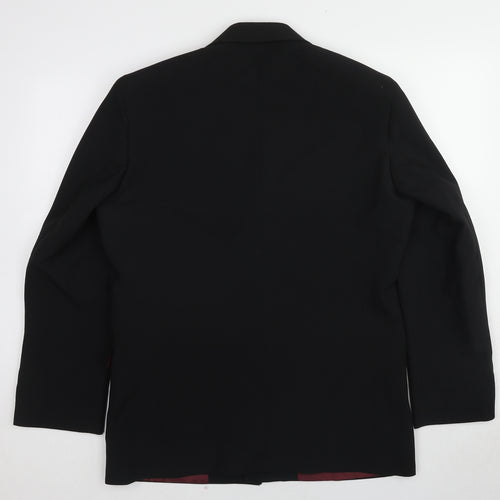 Douglas Of Sweden Mens Black Polyester Jacket Suit Jacket Size 40 Regular