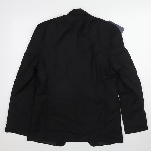 Imperial Stich Mens Black Polyester Tuxedo Suit Jacket Size 38 Regular