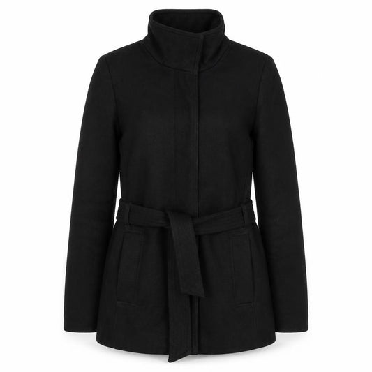 Front view of Warehouse women’s blue jacket, size UK 8, button