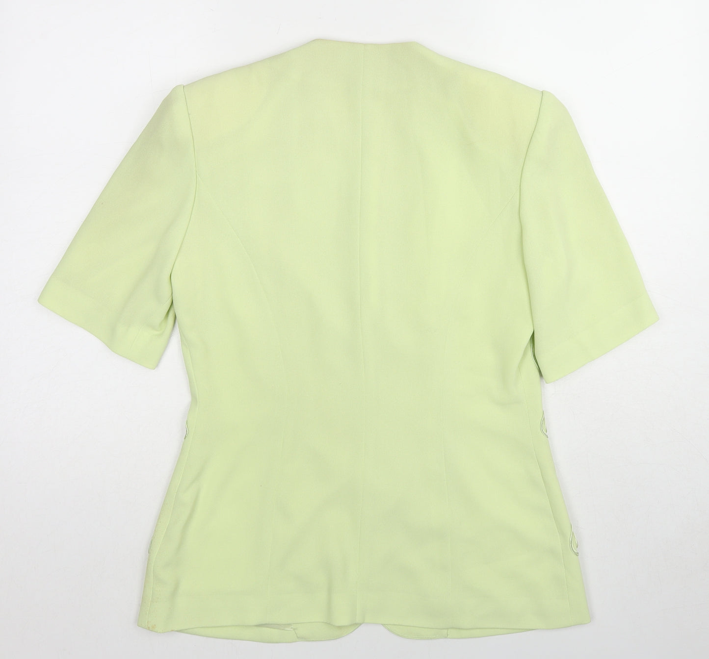 Gina Tricot Womens Green Jacket Blazer Size 10 Button
