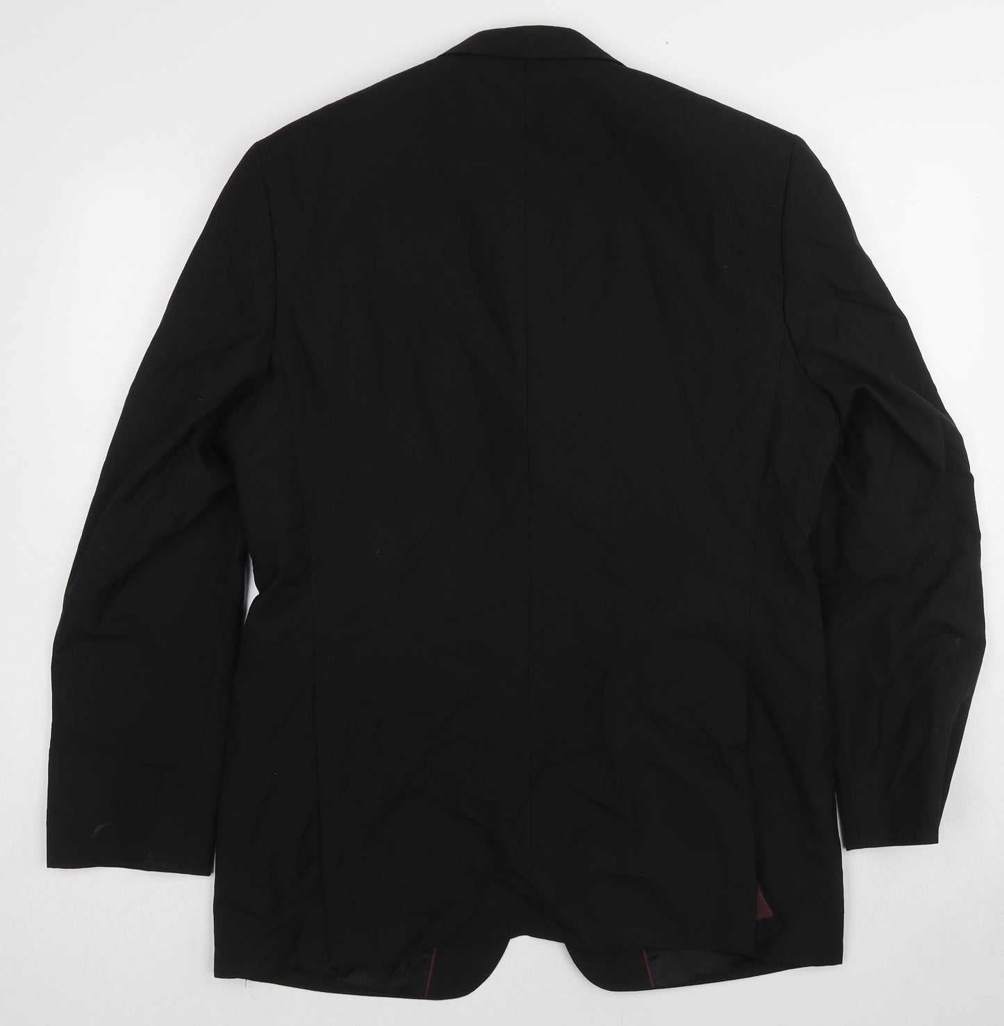 Michael Oliver Mens Black Polyester Jacket Suit Jacket Size 42 Regular