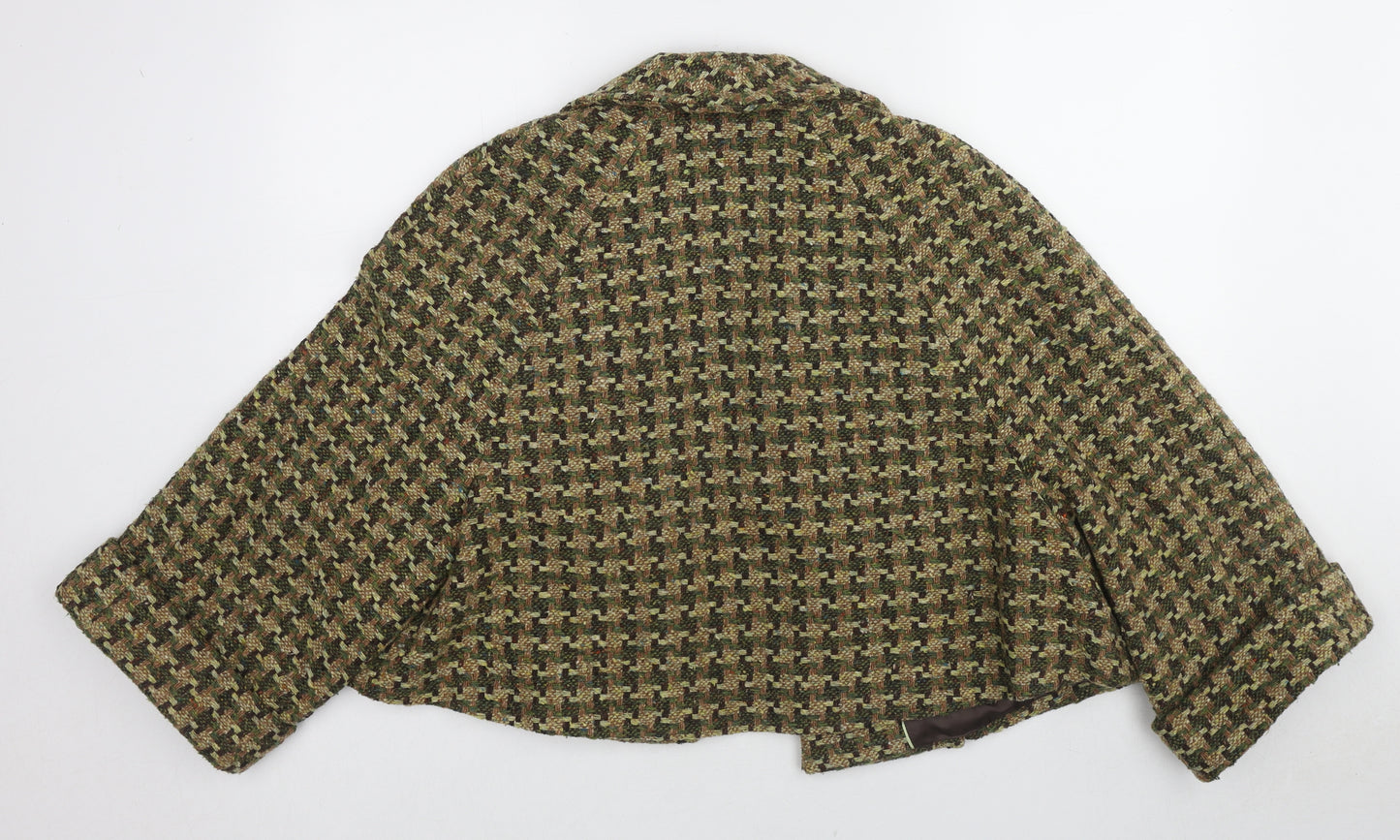 Per Una Womens Brown Geometric Jacket Blazer Size S