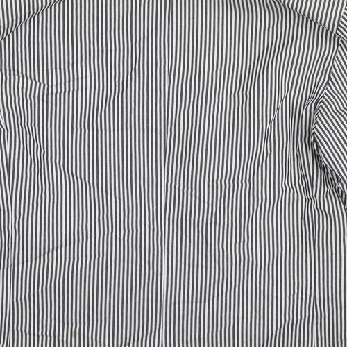Allegra K Womens Black Striped Cotton Jacket Blazer Size 14