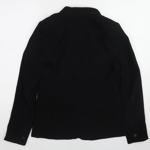 NEXT Womens Black Polyester Jacket Blazer Size 6