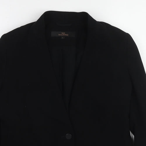 NEXT Womens Black Polyester Jacket Blazer Size 6