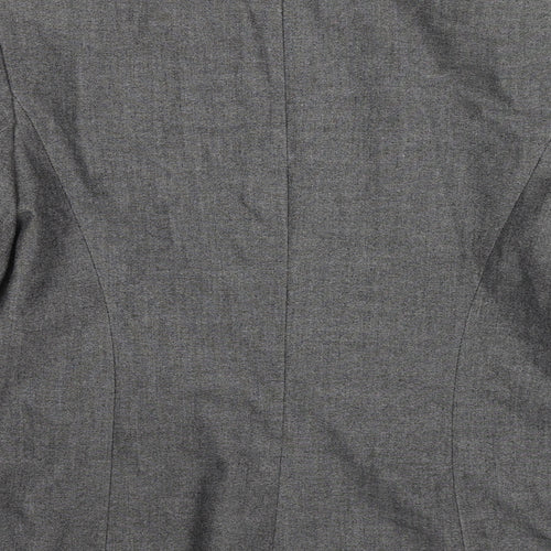 Marks and Spencer Womens Grey Polyester Jacket Blazer Size 14