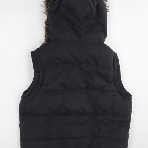 New Look Womens Blue Gilet Jacket Size 14 Zip