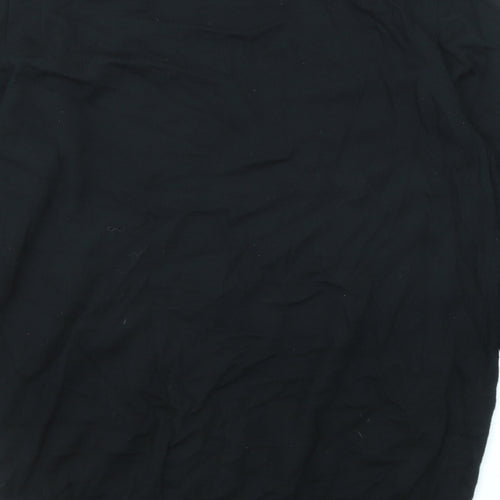 Autograph Mens Black Round Neck Wool Pullover Jumper Size M Long Sleeve