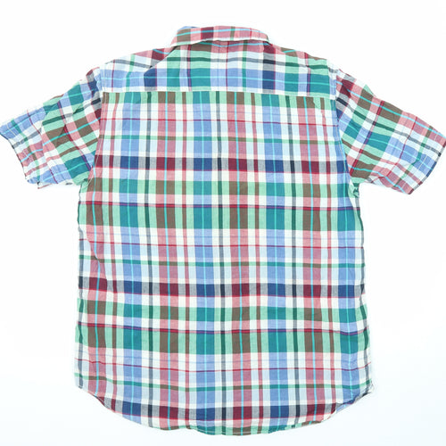 Farah Mens Multicoloured Plaid Cotton Button-Up Size XL Collared Button